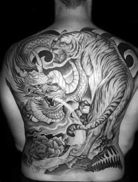 40 Amazing Tiger Dragon Tattoo Designs for Men