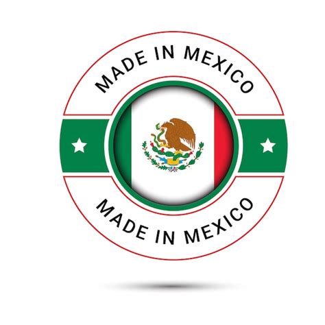 Création de logo Made in Mexico Logo Made in Mexico Flags | Vecteur Premium