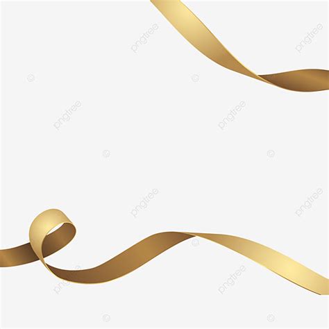 Gold Vector Design Images, Gold Ribbonvector, Ribbon, Text, Gold Ribbon PNG Image For Free Download