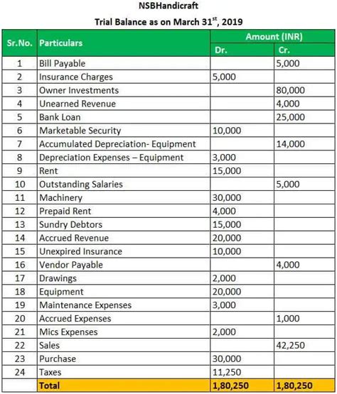 Trial Balance Examples | Real Life Example of Trial Balance in Accounting