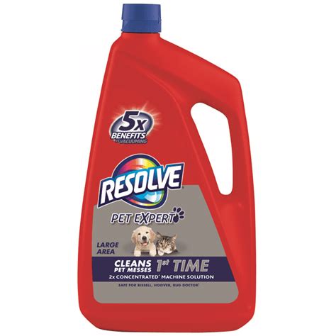 Resolve Pet Carpet Steam Cleaner Solution, 48oz Bottle, 2X Concentrate ...