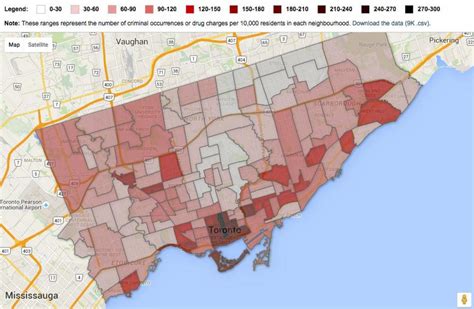 Toronto crime map - Crime map Toronto (Canada)