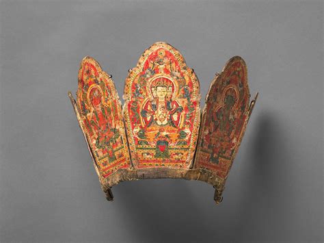 Ritual Crown with the Five Transcendent Buddhas | Tibet | The Met