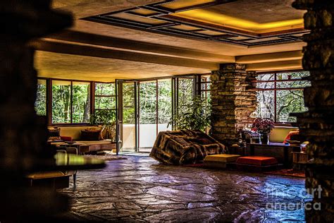 Falling Water Interior Photograph by Steve Kwiatkowski