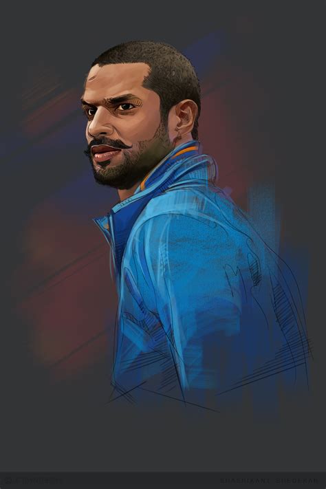 ArtStation - cricket#player#Portrait#Painting#illustration