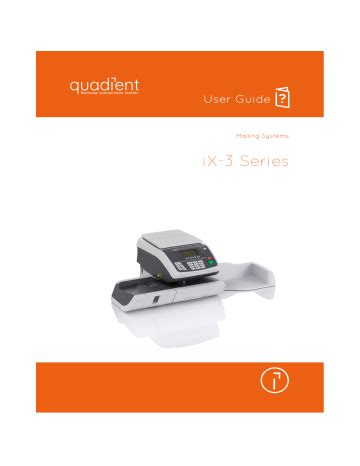 Quadient iX-3 Series User Guide | Manualzz