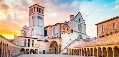 Inside the Basilica of St. Francis in Assisi