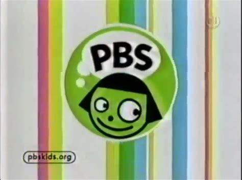 a green button with the words pbs on it and a smiley face in front of ...