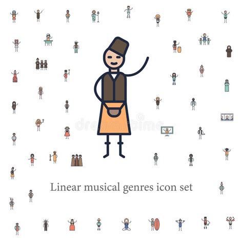 Celtic Musician Icon. Musical Genres Icons Universal Set for Web and ...