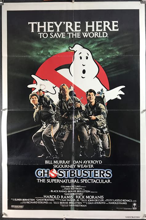 GHOSTBUSTERS, Original Dan Aykroyd Vintage Movie Poster - Original ...