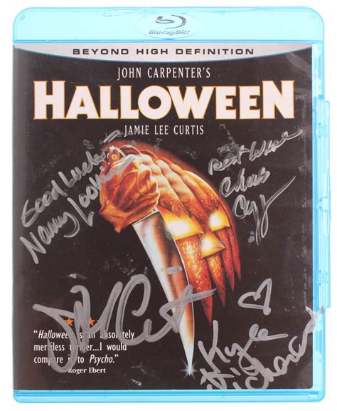 "Halloween" Blu-Ray DVD Cast Signed by (8) With John Carpenter, Nancy ...