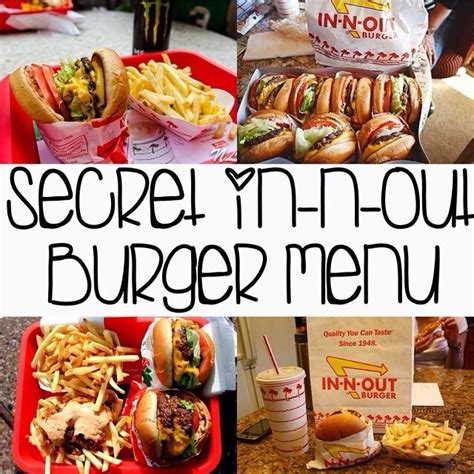 Secret In-N-Out Burger Menu - Musely