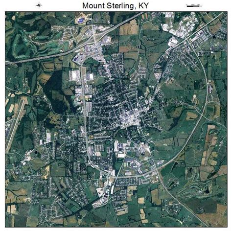 Aerial Photography Map of Mount Sterling, KY Kentucky