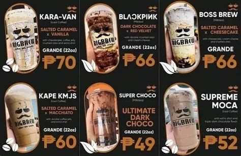 Big Brew Menu & Updated Prices in Philippines 2023