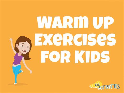 Fun Warm Up Exercises For Kids - Exercise Poster