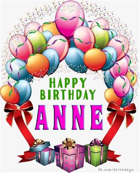 Happy Birthday ANNE images - Names - Birthday Greeting | Happy birthday ...