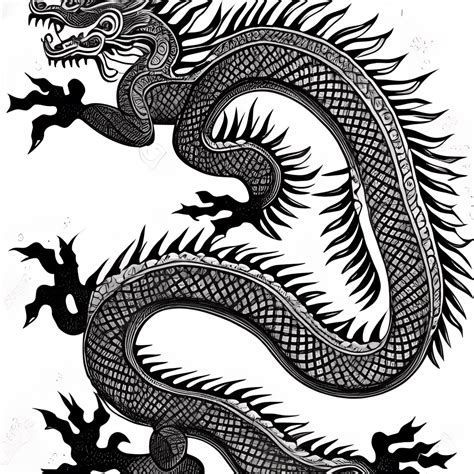 Ancient Chinese Dragon Painting