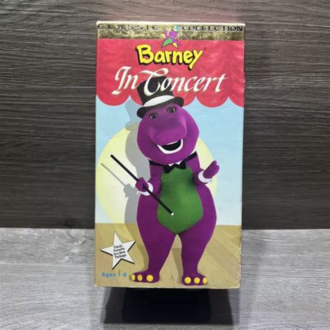 BARNEY - BARNEY in Concert (VHS, 1990) Sing Along Songs Video Tape Free Shipping £12.32 ...