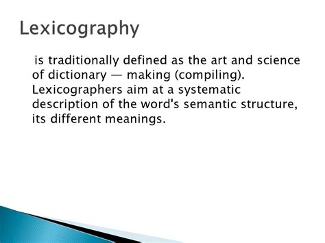 Lexicography. Types of dictionaries - презентация онлайн