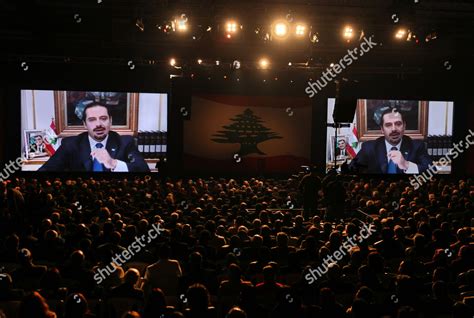 Former Lebanese Prime Minister Saad Hariri Editorial Stock Photo ...