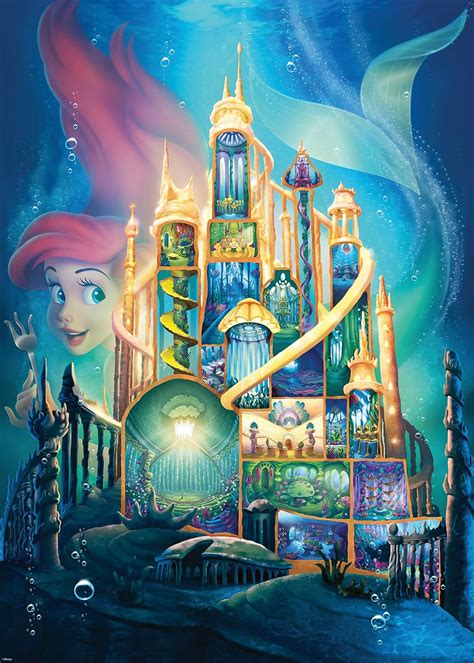 Amazon.com: Ravensburger Disney Castles Collection - Ariel's Underwater Kingdom | 1000 Piece ...