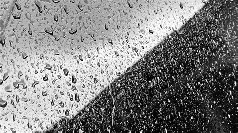 Premium Photo | Rain drops on a black and white umbrella