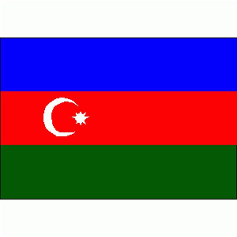 Azerbaijan Flag 4 X 6 inch on stick