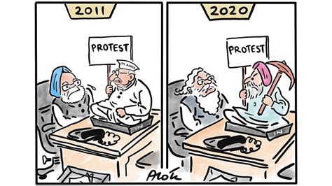 Satish Acharya Farmers Protest Cartoon In 2015 acharya was featured on united sketches as a ...