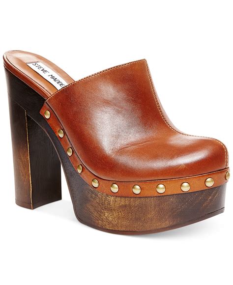 Lyst - Steve Madden Luhna Platform Clogs in Brown