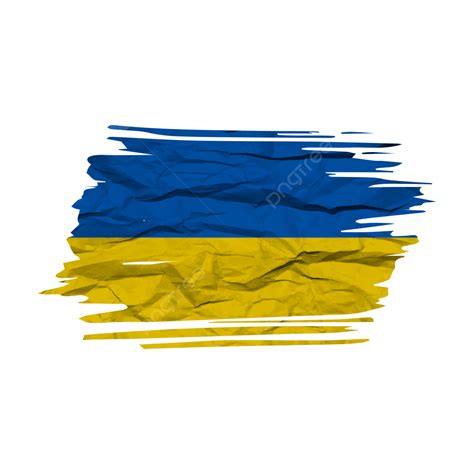 Ukraine Flag Transparent Watercolor Brush, Ukraine Flag, Brush Stroke ...