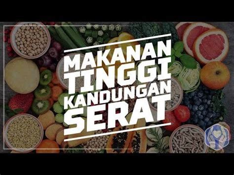 Senarai Jenis Makanan Tinggi Serat Fiber : r/VideoInfografik