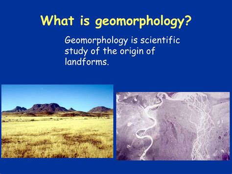 PPT - GY2312 Geomorphological Processes GY2311 Geomorphological Processes and Landforms ...