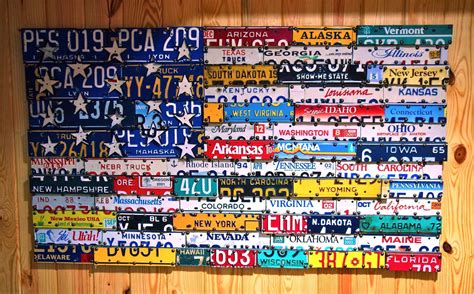 Handmade License Plate Art by The Junk Bunk | CustomMade.com