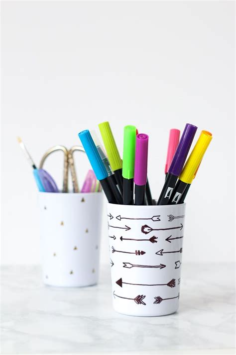 Stationery Holder DIY // Tutorial - Pure Sweet Joy | Diy holder, Diy ...