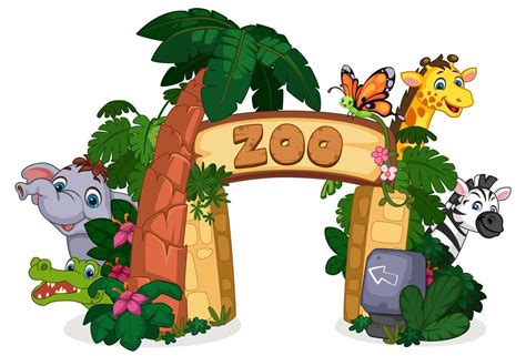 Zoo Entrance Gate | Cartoon zoo animals, Cartoons zoo, Zoo