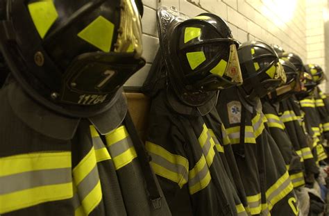 New York City Fire Department (FDNY) — FDNY bunker gear at Engine 7.