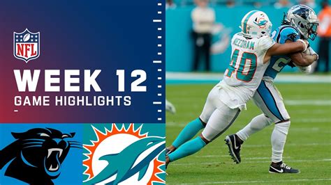 Panthers vs. Dolphins Week 12 Highlights | NFL 2021 - YouTube