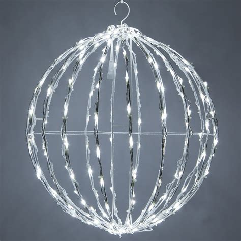 LED Light Ball - Indoor/Outdoor Christmas Light Balls, Light Spheres Outdoor/Sphere Light Fold ...