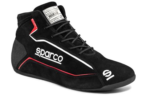 Sparco Slalom + Suede SFI/FIA Driving Shoe (Black) - KND Safety