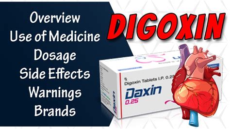 Digoxin (Lanoxin, Dixin) - Heart Failure | Mechanism Of Action , Uses ...