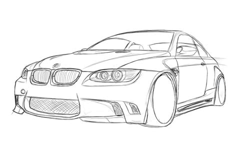 Bmw Car Sketch at PaintingValley.com | Explore collection of Bmw Car Sketch