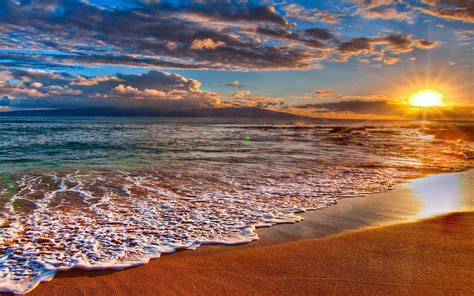 Beach sunrise wallpaper - Beach wallpapers - #28357