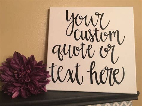 Custom quote canvas personalized canvas wall art