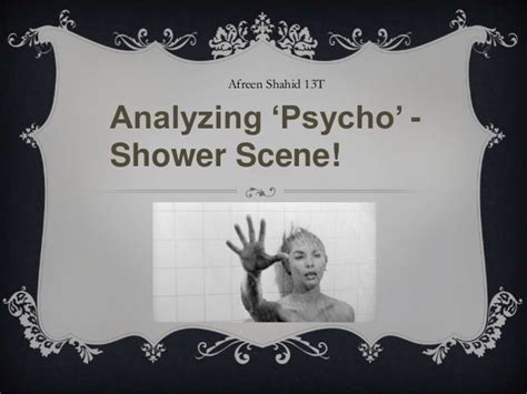 Analysis of Psycho - Shower scene