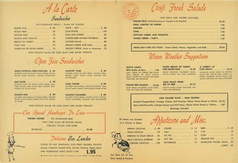 HISTORY OF THE PARRY LODGE, KANAB, UTAH: Parry Lodge Restaurant Menus