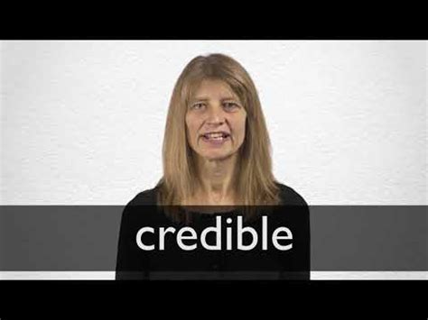 CREDIBLE definition in American English | Collins English Dictionary