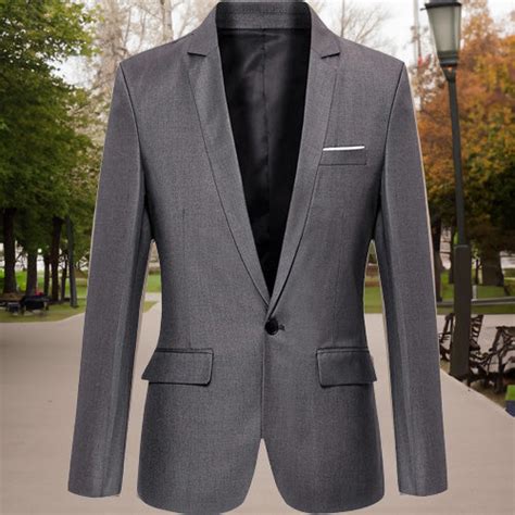 Single Breasted One Button Blazer – jialoe