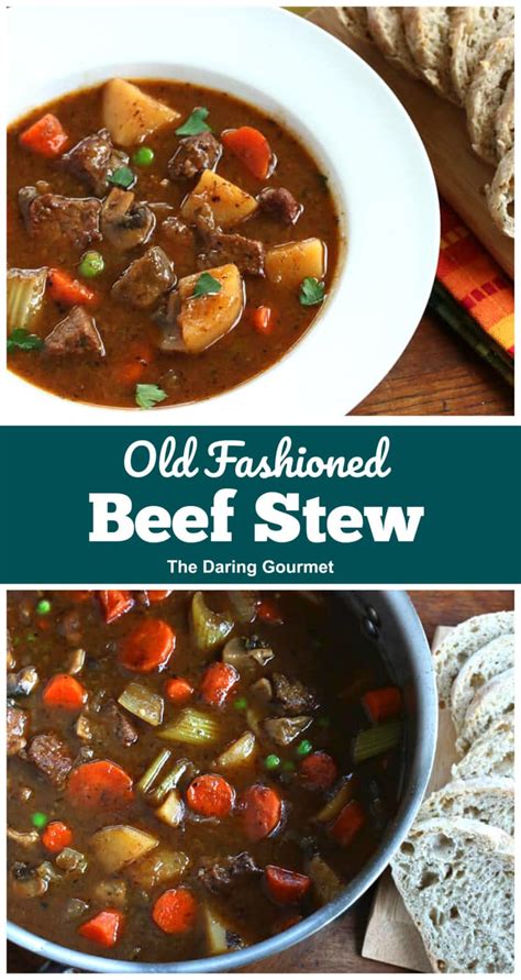 Best Old Fashioned Beef Stew - The Daring Gourmet