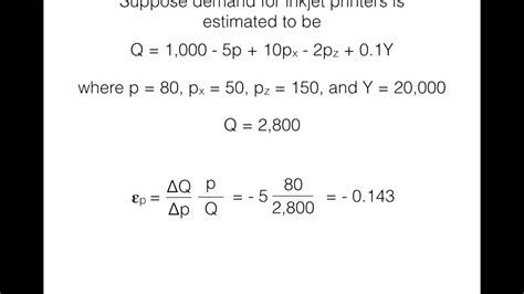 Cross Price Elasticity Equation - slideshare