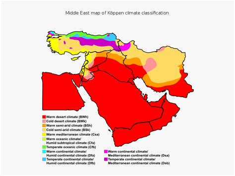 Koppen Climate Map Saudi Arabia, HD Png Download , Transparent Png Image - PNGitem